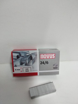 Novus Standard Staples,24/6 Staple Size,1000 Pcs