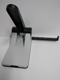 Novus B265 Heavy Duty Puncher,2 Holes, up to 65 Sheets of 80 gsm, Black/Grey