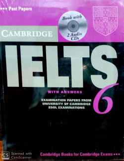 CAMBRIDGE IELTS 6 BOOKS + 2 AUDIO CDS WITH ANSWERS